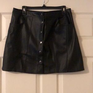 Pleather skirt